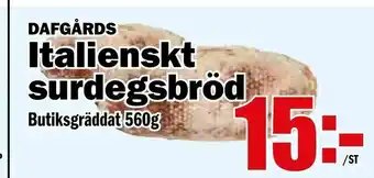 Matdax Italienskt surdegsbröd erbjuda