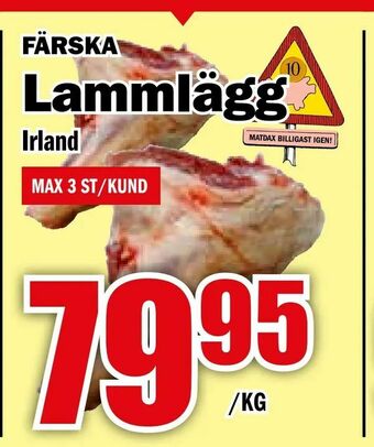 Matdax Lammlägg erbjuda