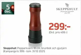 Önska Skeppshult Pepparkvarn 18 cm erbjuda