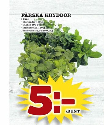 Matdax Färska kryddor erbjuda