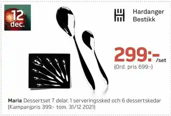 Önska Maria Dessertset 7 delar erbjuda