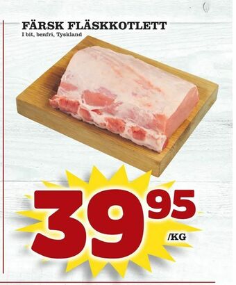 Matdax Färsk fläskkotlett erbjuda