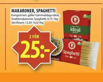Matvärlden Tensta Makaroner, spaghetti erbjuda