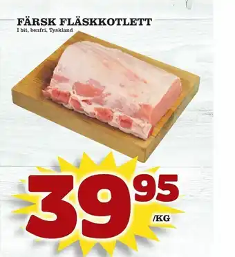Matvärlden Tensta Färsk fläskkotlett erbjuda