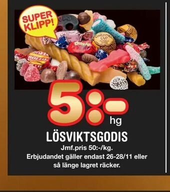 Nya Pulsen Lösviktsgodis erbjuda