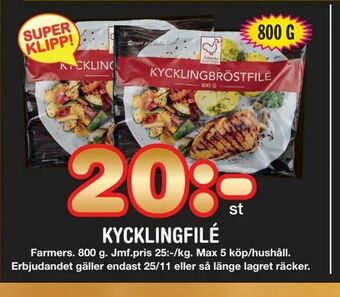 Nya Pulsen Kycklingfilé erbjuda