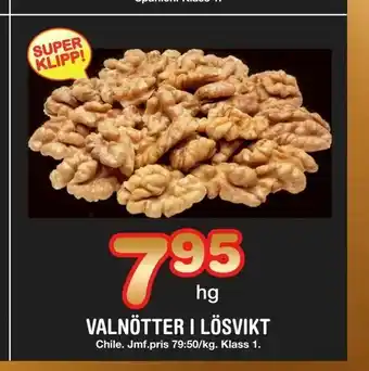 Nya Pulsen Valnötter i lösvikt erbjuda