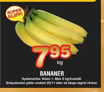 Nya Pulsen Bananer erbjuda