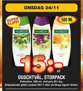Nya Pulsen Duschtvål, storpack erbjuda