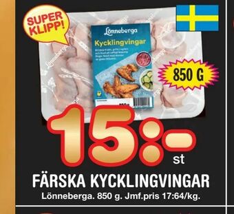 Nya Pulsen Färska kycklingvingar erbjuda