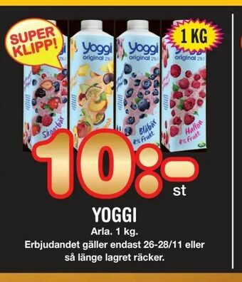 Nya Pulsen Yoggi erbjuda