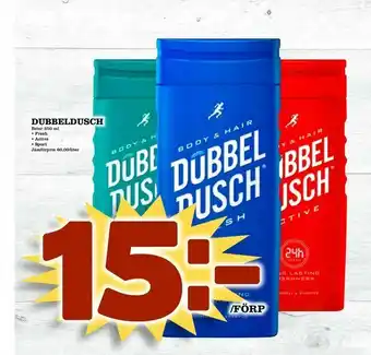 Nya Pulsen Dubbeldusch erbjuda