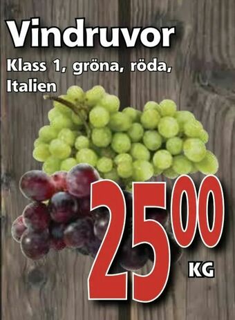 Supergrossen Vindruvor erbjuda
