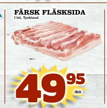 Supergrossen Färsk fläsksida erbjuda