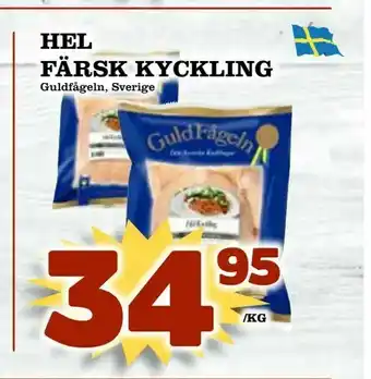 Supergrossen Hel färsk kyckling erbjuda