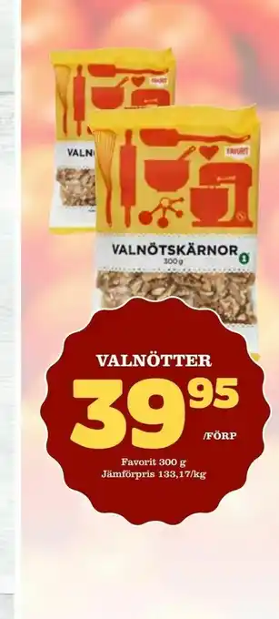 Supergrossen Valnötter erbjuda