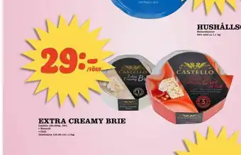 Supergrossen Extra creamy brie erbjuda