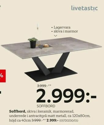 XXXLutz Soffbord erbjuda
