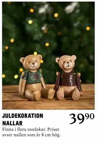 Juldekoration nallar