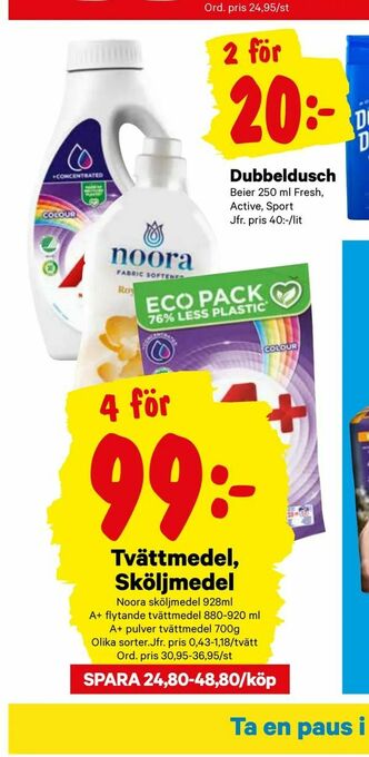 City Gross Tvättmedel, Sköljmedel erbjuda