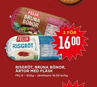 Willys Risgröt, bruna bönor, ärtor med fläsk erbjuda