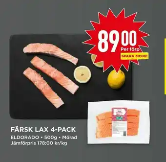 Willys Färsk lax 4-pack erbjuda