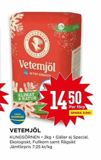 Willys Vetemjöl erbjuda