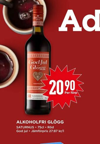 Willys Alkoholfri glögg erbjuda