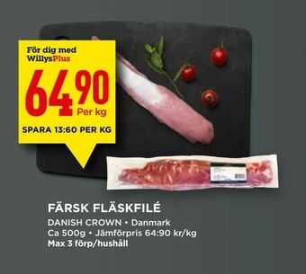 Färsk fläskfilé