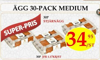 Ägg 30-pack medium