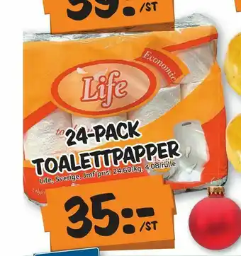 Bazaar Food market 24-pack Toalettpapper erbjuda
