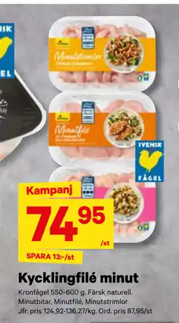 City Gross Kycklingfilé minut erbjuda