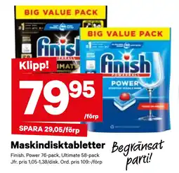 City Gross Maskindisktabletter erbjuda