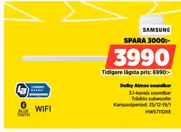 Power Dolby Atmos soundbar erbjuda