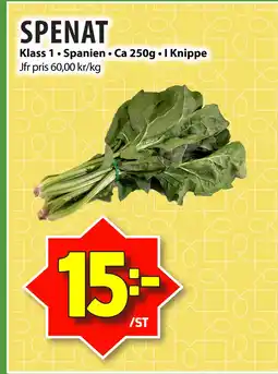 Matvärlden Tensta SPENAT erbjuda