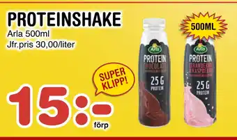 Nya Pulsen PROTEINSHAKE erbjuda