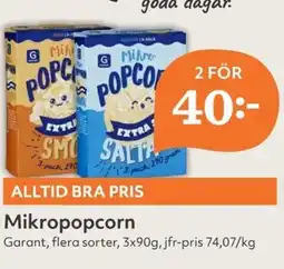 Hemköp GARANT Mikropopcorn erbjuda