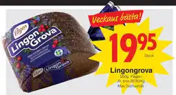 Matöppet Lingongrova erbjuda