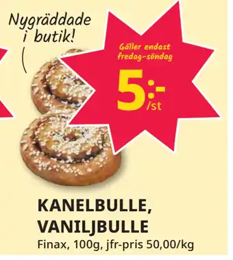 Tempo KANELBULLE, VANILJBULLE erbjuda