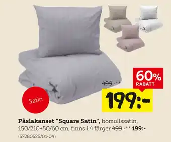 XXXLutz Påslakanset Square Satin erbjuda