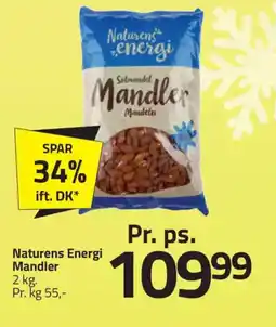 Fleggaard Naturens Energi Mandler erbjuda