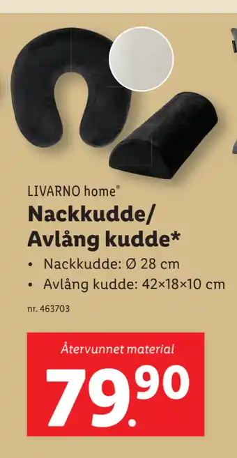 Lidl Nackkudde/ Avlång kudde erbjuda