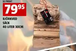 Björkved säck 40 liter