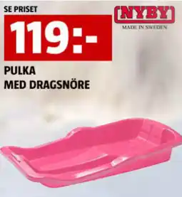 Pulka med dragsnöre
