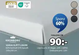 JYSK VANJA SLÄTT LAKAN erbjuda