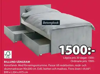 JYSK BILLUND SÄNGRAM erbjuda
