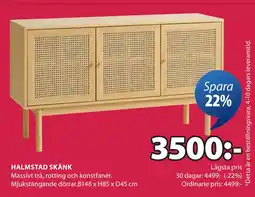 JYSK HALMSTAD SKÄNK erbjuda