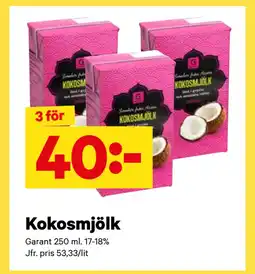 City Gross Kokosmjölk erbjuda