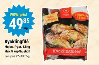 Majas Kycklingfilè 1,8kg