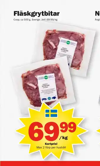 Pekås Fläskgrytbitar erbjuda
